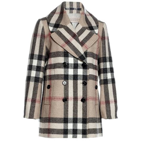 burberry wool felt coat|Burberry plaid wool coat women.